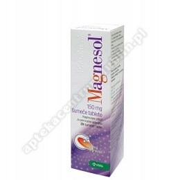 Magnesol 150 tabl.mus. 0,15gMg2+ 20tabl.