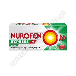 Nurofen Express Caps kaps.miękkie 200mg 10