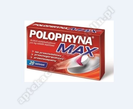 Polopiryna Max tabletki dojelitowe 0,5g x 20 tabletek