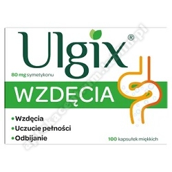 Ulgix Wzdęcia kaps.miękkie 0,08g 100kaps. *