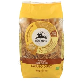 Makaron semolinowy razowy fusilli BIO 500g ALCE NERO*