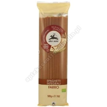 Makaron orkiszowy razowy spaghetti  BIO 500g ALCE NERO*