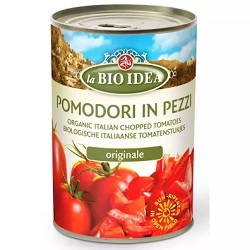 Pomidory bez skóry (puszka) BIO 400g LA BIO IDEA *