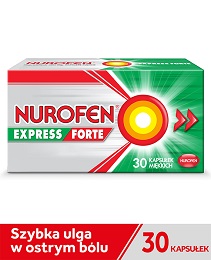 Nurofen Express Forte ibuprofen 400 mg 30 kapsułek miękkich leki przeciwbólowe