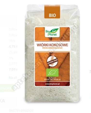 WIÓRKI KOKOSOWE BEZGLUTENOWE BIO 200 g *