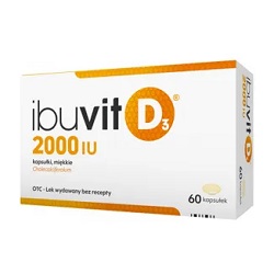 Ibuvit D3 2000 IU kaps.miękkie 2000I.U. 60 kaps. *