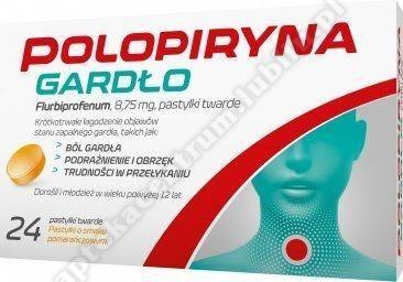 Polopiryna Gardło pastyl.twarde 8,75mg 24 p+5 pastylek fiorda czarna porzeczka Gratis !
