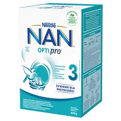 NESTLE NAN OPTIPRO 3 mleko modyfikowane dla dzieci po1.roku życia, 650 g *