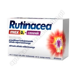 Rutinacea Max D3 + Czosnek tabl. 60tabl *