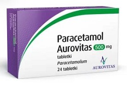 Paracetamol Aurovitas tabl. 500mg 24tabl.