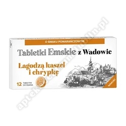 Tabletki Emskie Z Wadowic o smaku pomarańczowym 12 tab. *