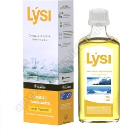 LYSI Tran islandzki o smaku cytrynowym 240ml
