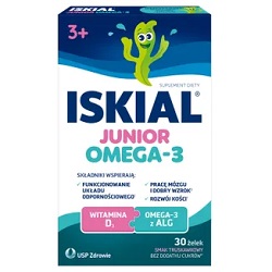 Iskial Junior Omega-3 smak truskawkowy żelki 30 szt.*