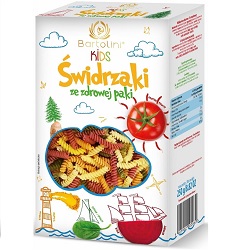 Makaron semolinowy z warzywami -Świdrzaki*