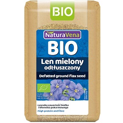 Len mielony odtłuszczony BIO 200 g - NATURAVENA*