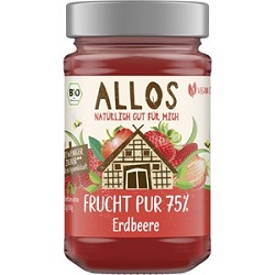 Mus truskawkowy (75 % owoców) BIO 250 g -ALLOS*