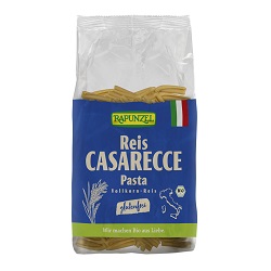 Makaron ryżowy (razowy) casarecce 250g RAPUNZEL *
