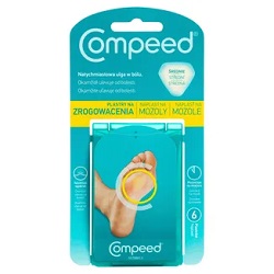 Plastry COMPEED , na zrogowacenia, hydrokoloidowe, średnie, 6 sztuk *